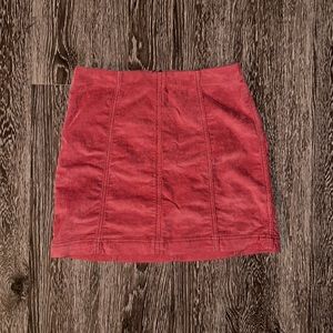 Free People Suede Mini Skirt